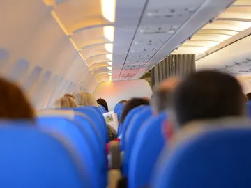Interior de un avión Interior de un avión