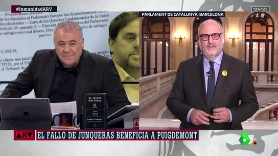 Eduard Pujol (Junts per Cat): "La Justicia europea ha dado un bofetón a la española, que está marcada por la represión" Eduard Pujol (Junts per Cat): "La Justicia europea ha dado un bofetón a la española, que está marcada por la represión"
