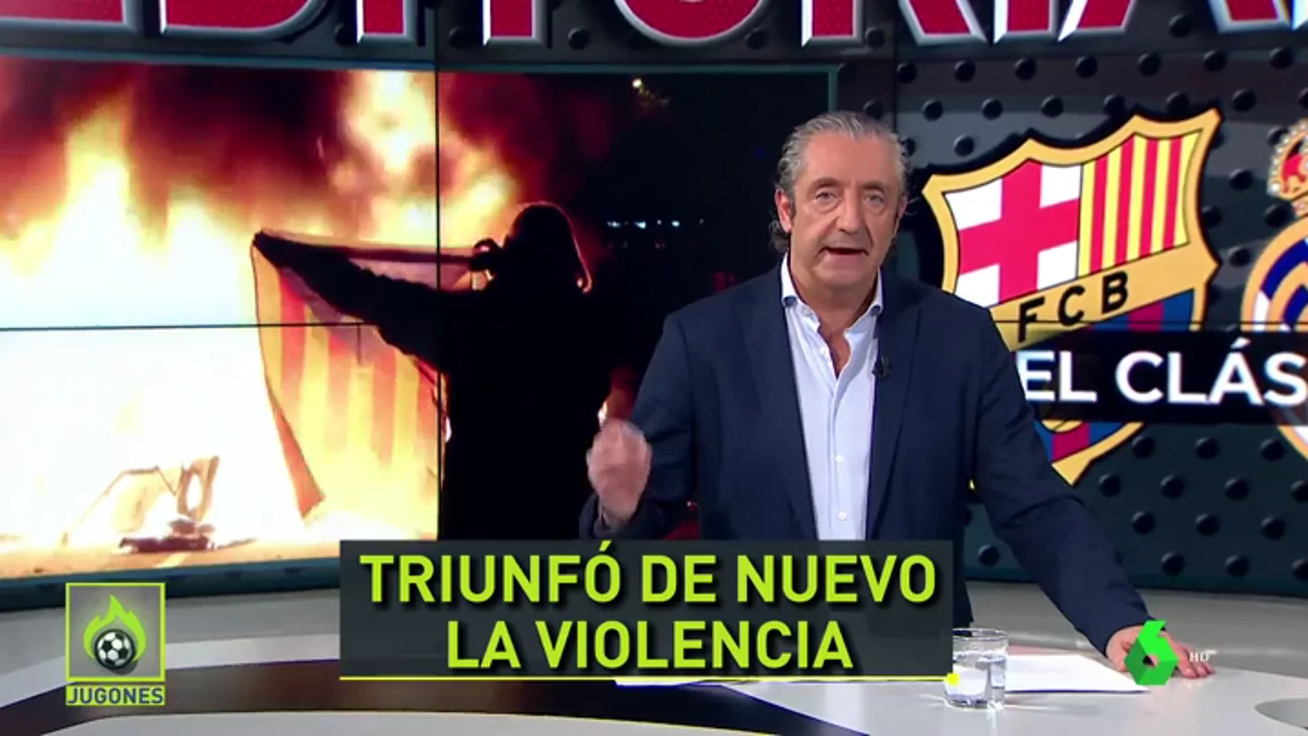 Josep Pedrerol y los disturbios en el Clásico: "El único Tsunami fue... el Real Madrid"