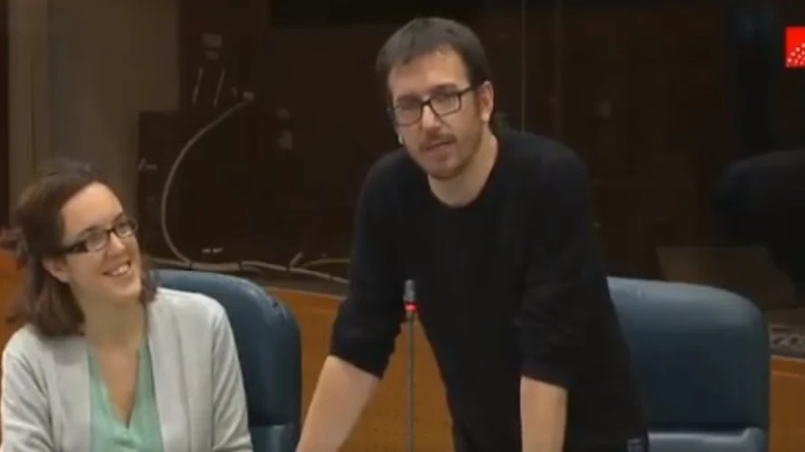 Héctor Tejero Franco en su intervención en la Asamblea de Madrid.