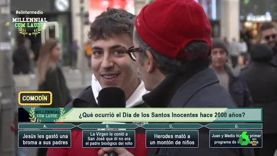¿Cuánto saben los millennials sobre la Navidad?: "El día de los Santos Inocentes Jesús le gastó una broma a sus padres" ¿Cuánto saben los millennials sobre la Navidad?: "El día de los Santos Inocentes Jesús le gastó una broma a sus padres"