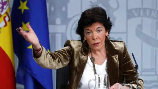 La ministra portavoz, Isabel Celáa, durante la rueda de prensa posterior al Consejo de Ministros La ministra portavoz, Isabel Celáa, durante la rueda de prensa posterior al Consejo de Ministros