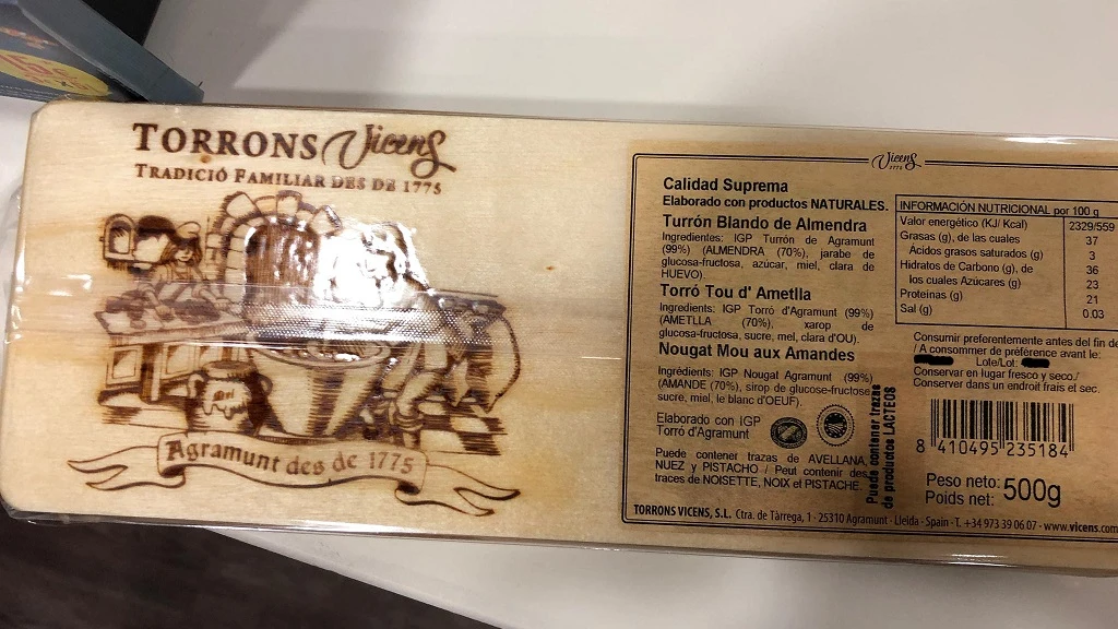 El turrón sobre el que alerta Sanidad El turrón sobre el que alerta Sanidad