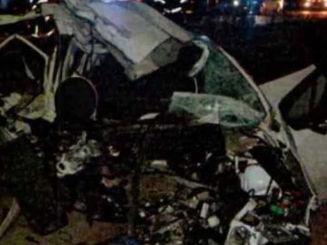 Así quedo el vehículo tras el siniestro Así quedo el vehículo tras el siniestro
