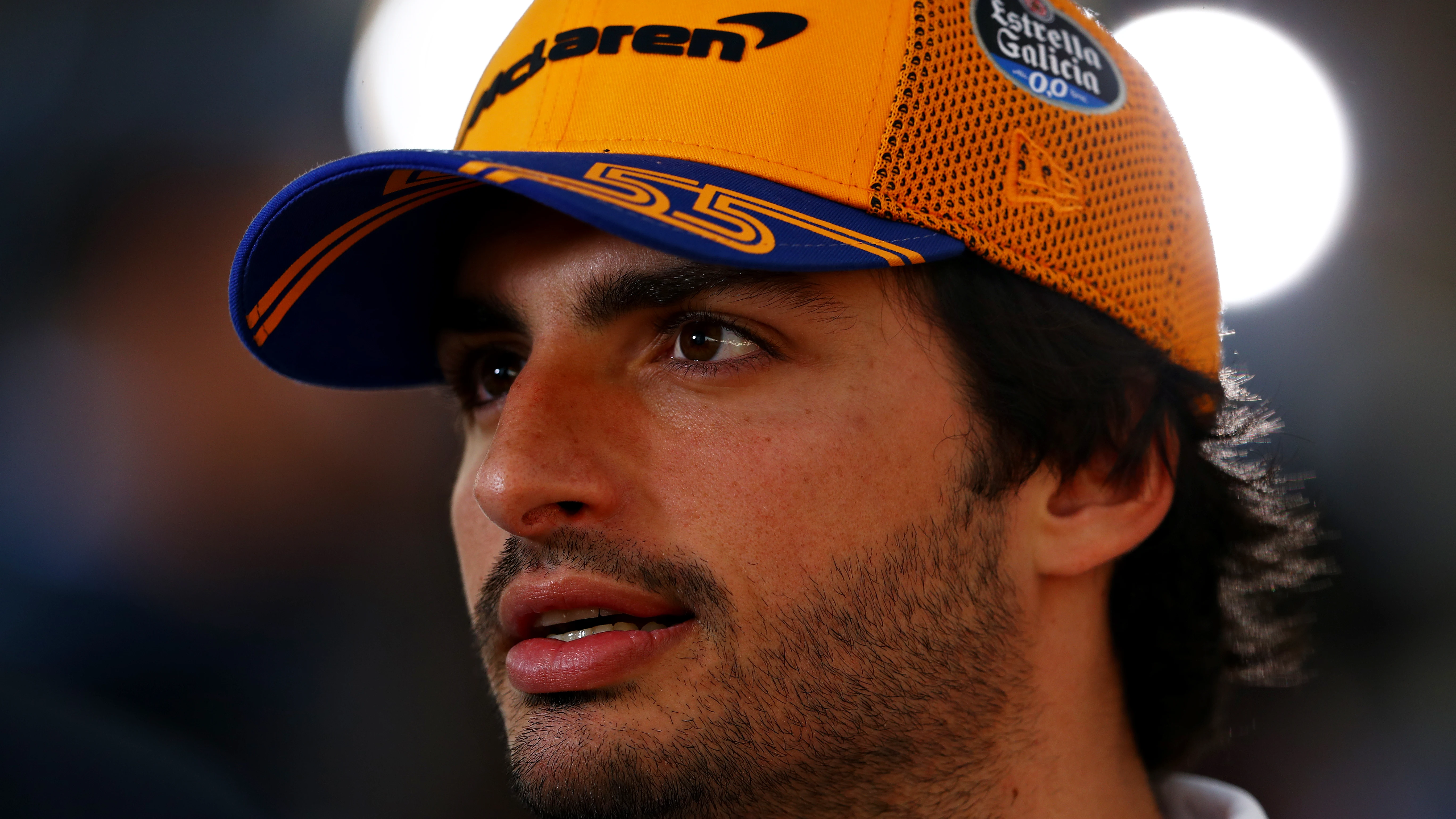 Carlos Sainz, durante una rueda de prensa