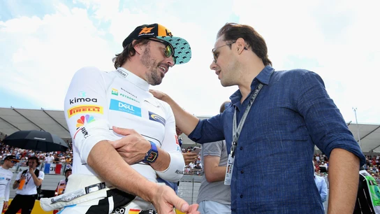 Felipe Massa ve a Alonso en la Fórmula E Felipe Massa ve a Alonso en la Fórmula E