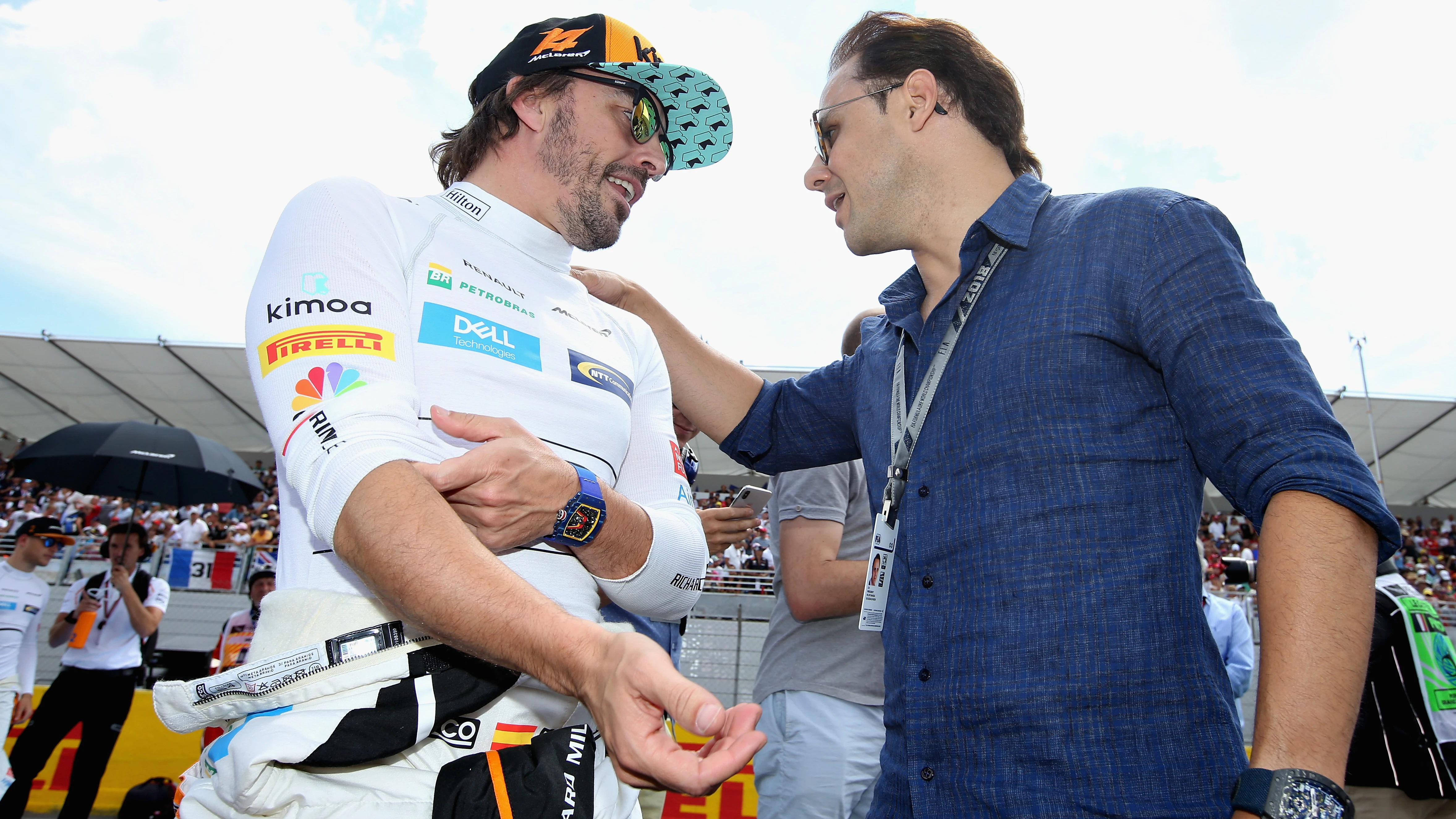 Felipe Massa ve a Alonso en la Fórmula E