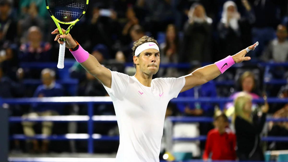 Rafa Nadal celebra una victoria