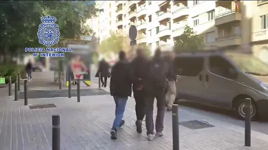 Imagen del fugitivo sueco en el momento de su detención. Imagen del fugitivo sueco en el momento de su detención.