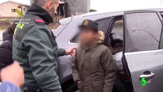 Imagen del niño auxiliado por la Guardia Civil en Burgos Imagen del niño auxiliado por la Guardia Civil en Burgos
