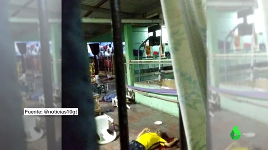Imagen del interior de la cárcel de Honduras donde ha habido un motín Imagen del interior de la cárcel de Honduras donde ha habido un motín