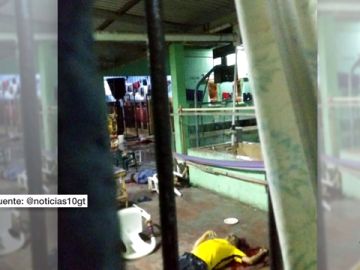 Imagen del interior de la cárcel de Honduras donde ha habido un motín Imagen del interior de la cárcel de Honduras donde ha habido un motín