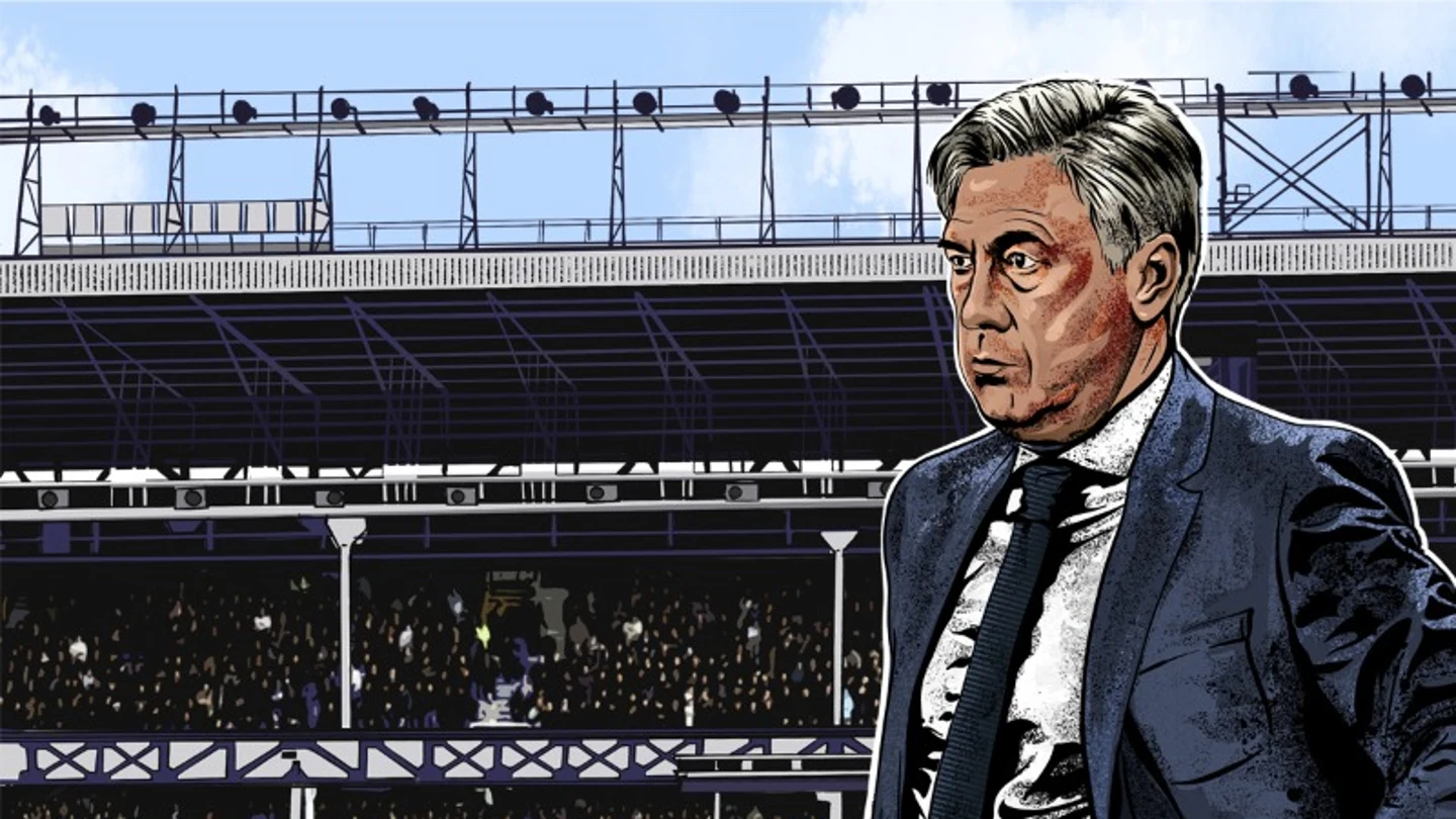 Carlo Ancelotti, en plan dibujo Carlo Ancelotti, en plan dibujo