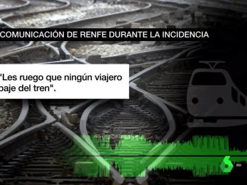 Comunicación de RENFE durante la avería de un tren AVE Comunicación de RENFE durante la avería de un tren AVE