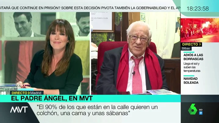 El Padre Ángel desea "oportunidades" por Navidad: "El carbón es para las personas enfermas, esas que ponen inconvenientes a que la gente pueda ser feliz"