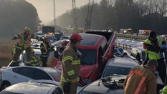 Accidente múltiple en Virginia, EEUU Accidente múltiple en Virginia, EEUU