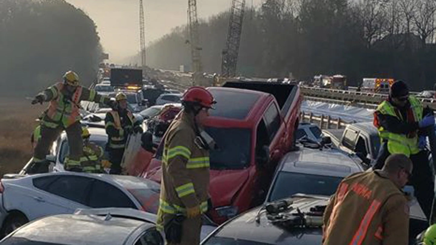 Accidente múltiple en Virginia, EEUU Accidente múltiple en Virginia, EEUU
