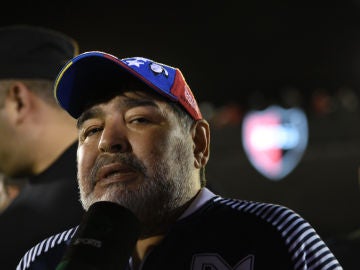 Maradona, durante un partido Maradona, durante un partido