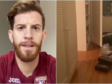 Ansaldi enseña el estado de su casa tras sufrir un robo Ansaldi enseña el estado de su casa tras sufrir un robo