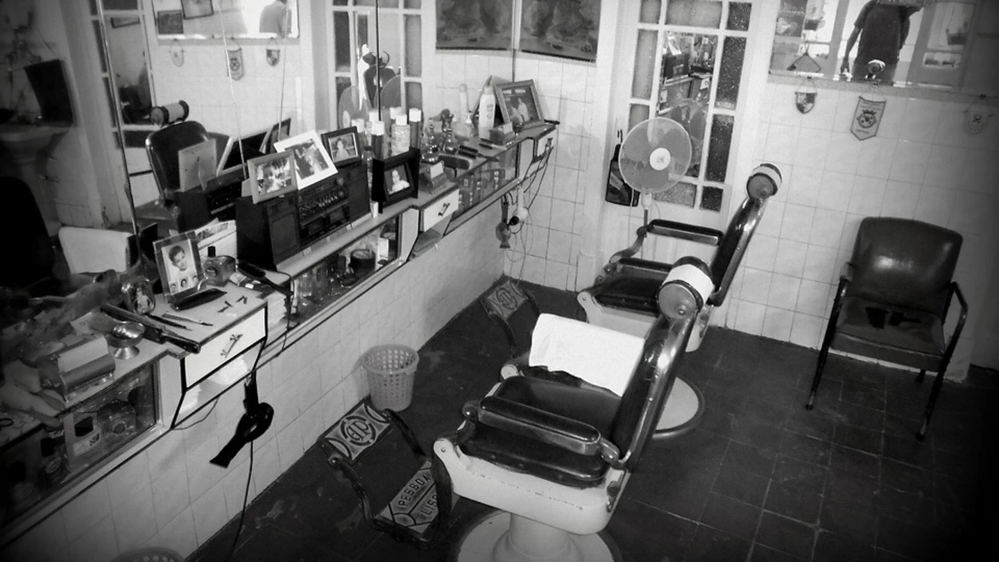 Imagen de archivo de una barbería Imagen de archivo de una barbería