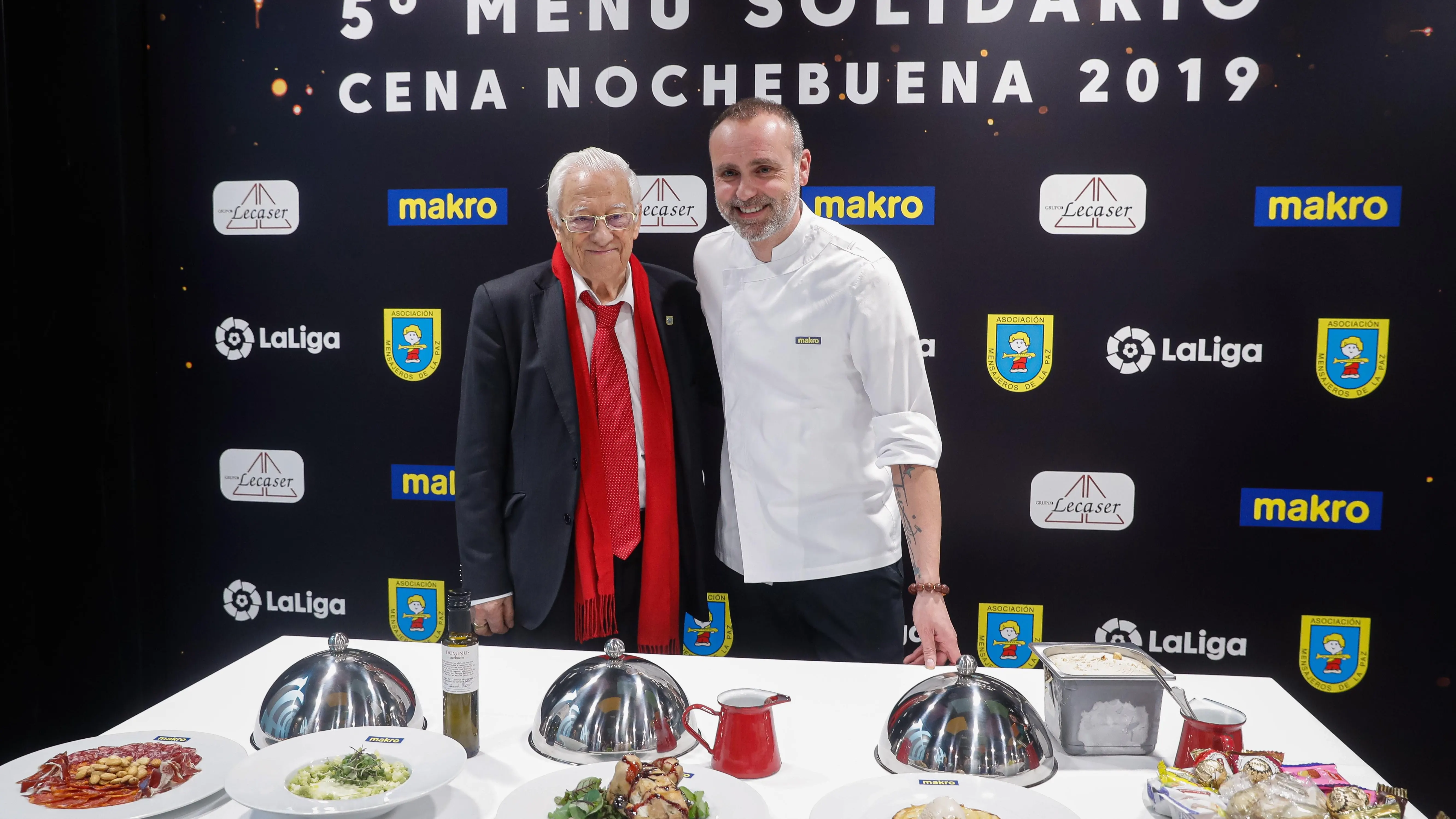 El padre Ángel y el chef Rodrigo de la Calle presentan cena solidaria de Nochebuena