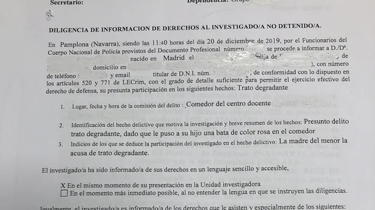 La denuncia a la profesora La denuncia a la profesora