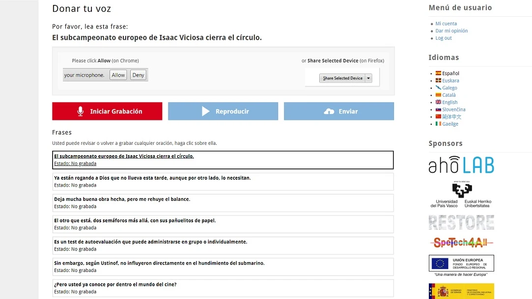 ahoMyTTS, la página en la que puedes donar tu voz