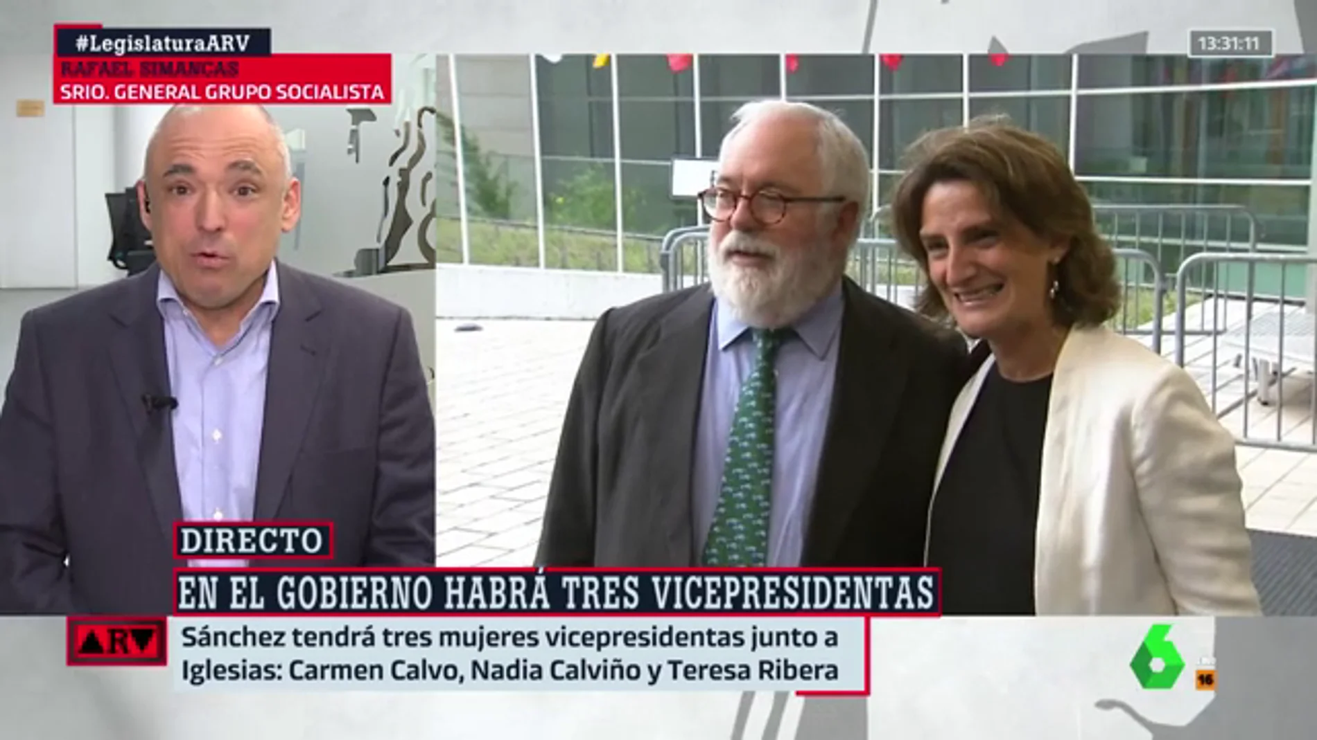 Rafael Simnacas defiende la vicepresidencia de Teresa Ribera "para uno de los grandes retos del país"