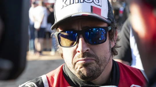 Fernando Alonso, tras una etapa del Dakar Fernando Alonso, tras una etapa del Dakar