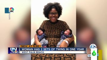 Imagen de madre con sus bebés gemelos