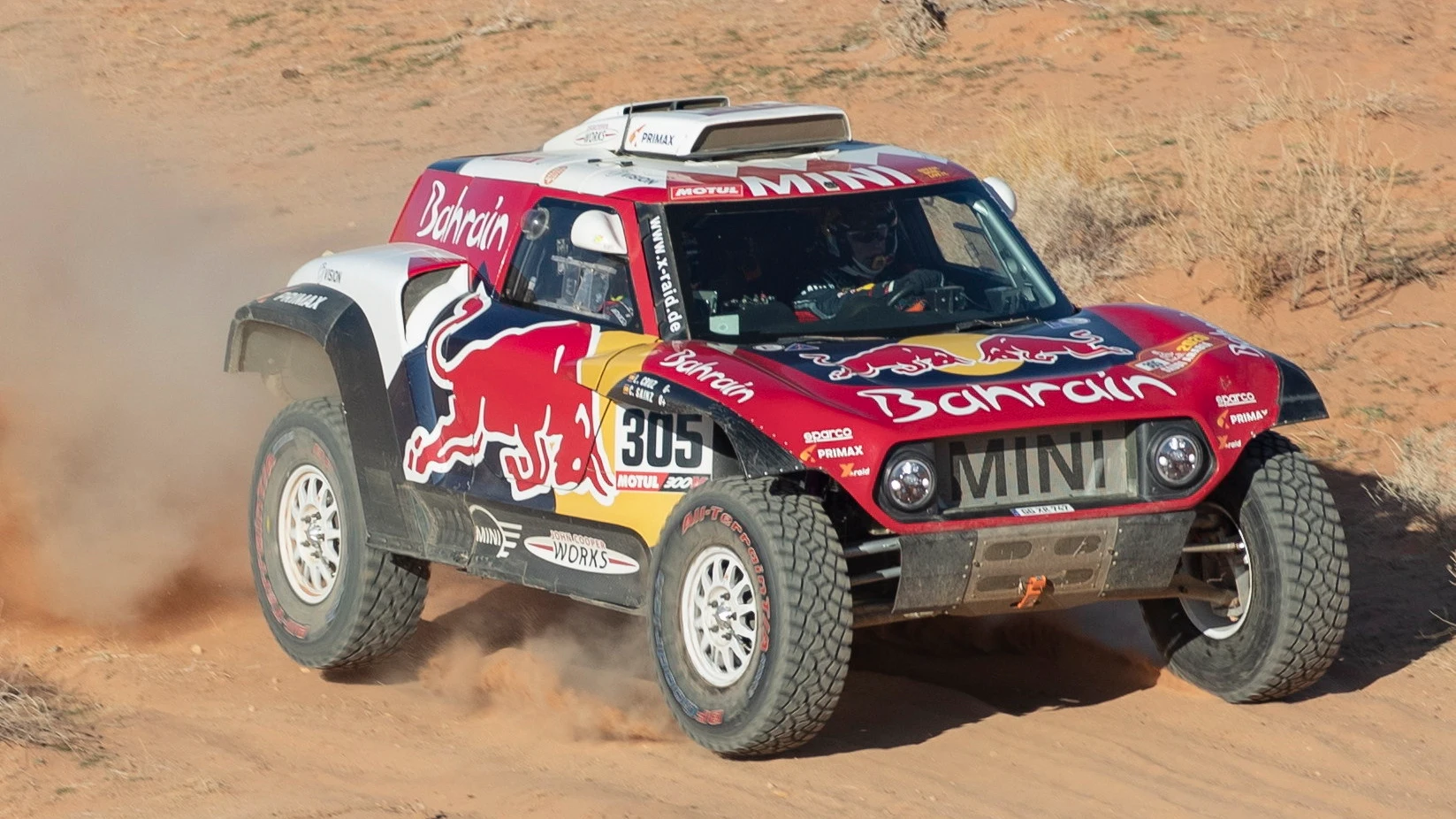 Carlos Sainz, en el Mini