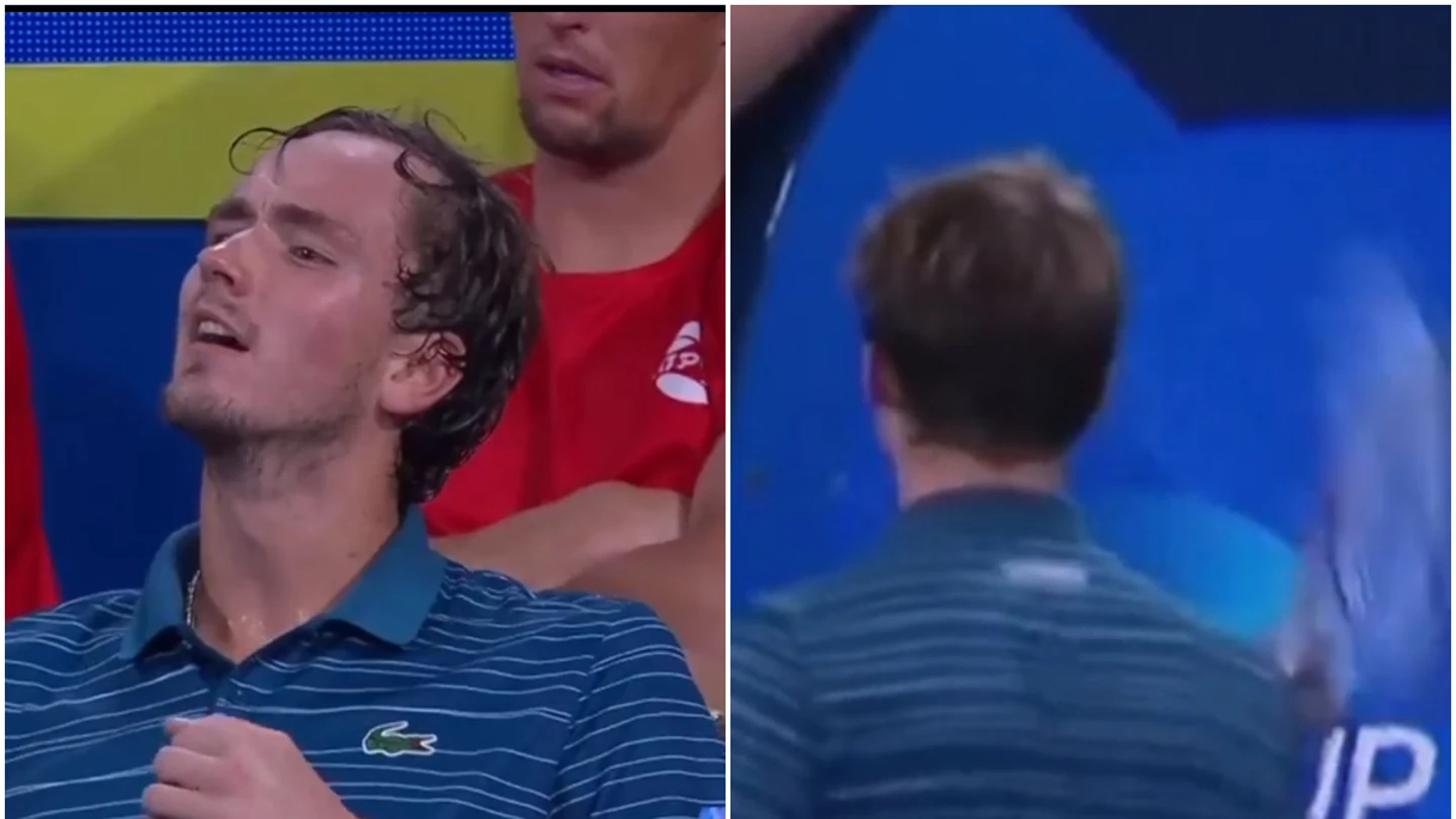 Daniil Medvedev se vuelve loco en un partido Daniil Medvedev se vuelve loco en un partido