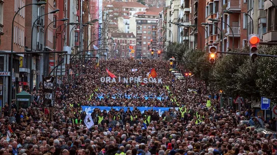Manifestación en apoyo a los presos de ETA con presencia de Unidas Podemos Manifestación en apoyo a los presos de ETA con presencia de Unidas Podemos