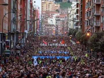 Manifestación en apoyo a los presos de ETA con presencia de Unidas Podemos Manifestación en apoyo a los presos de ETA con presencia de Unidas Podemos