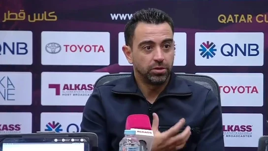Xavi, en rueda de prensa Xavi, en rueda de prensa