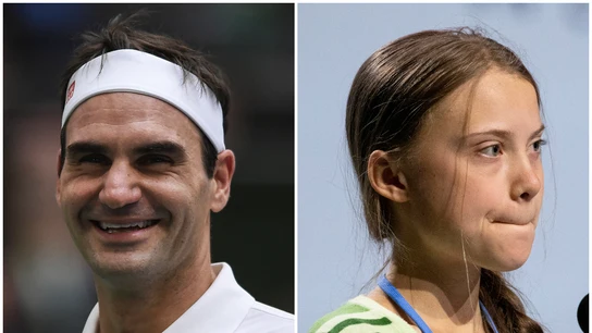 Roger Federer, contra Greta Thunberg Roger Federer, contra Greta Thunberg