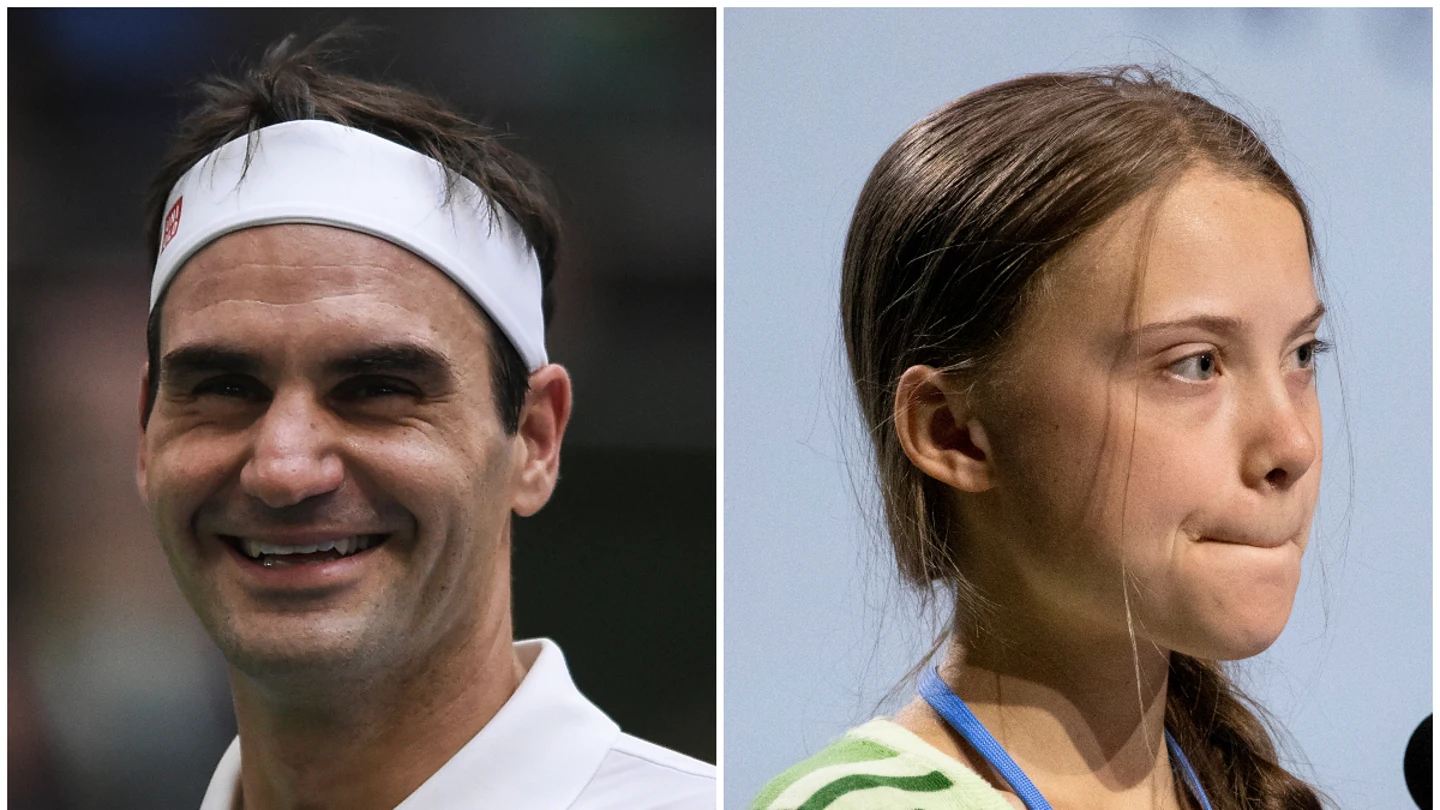 Roger Federer, contra Greta Thunberg Roger Federer, contra Greta Thunberg
