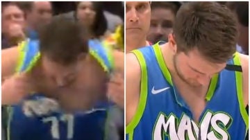 Doncic, con la camiseta rota