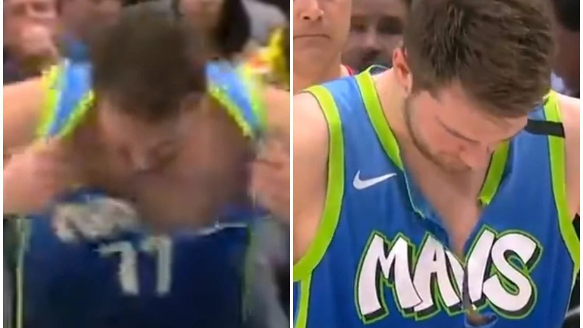 Doncic, con la camiseta rota