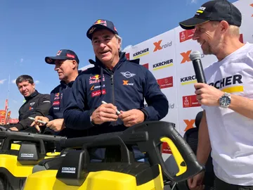 El piloto español Carlos Sainz (Mini), líder del Dakar en coches El piloto español Carlos Sainz (Mini), líder del Dakar en coches