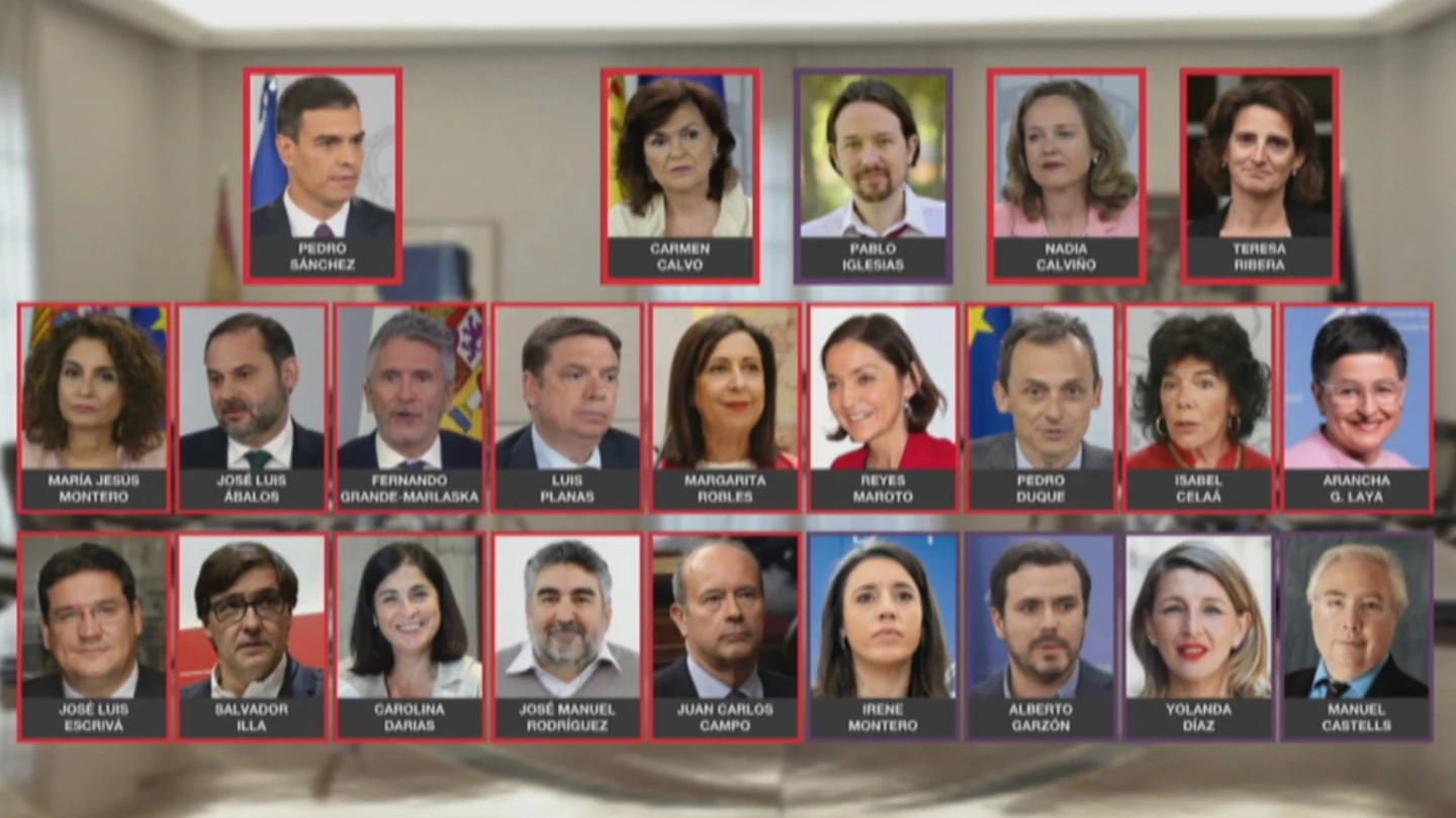 Imagen de los ministros de Pedro Sánchez Imagen de los ministros de Pedro Sánchez