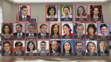 Imagen de los ministros de Pedro Sánchez