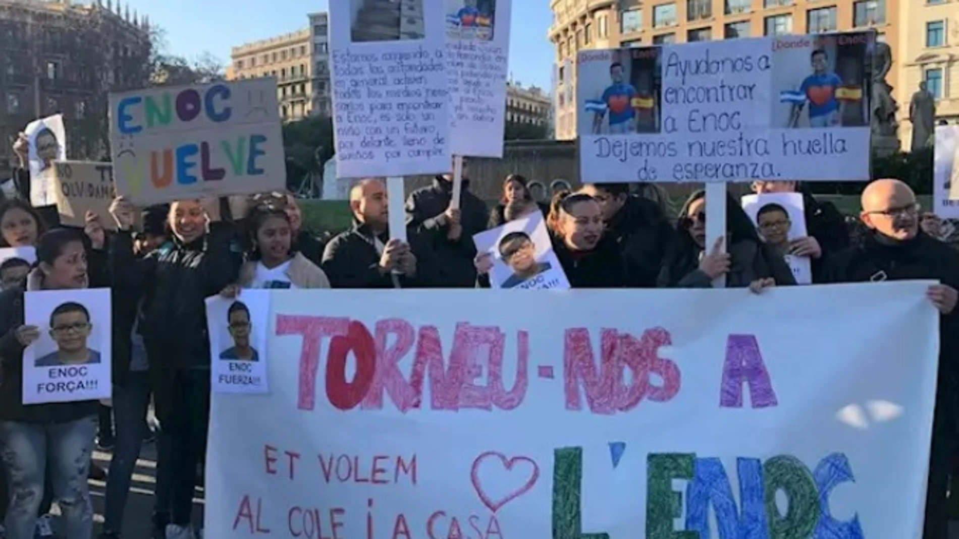 Manifestación para exigir la búsqueda de Enoc Misael Pérez Chinchilla