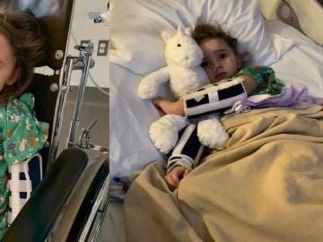 Imagen de Jade DeLucia en el hospital. Imagen de Jade DeLucia en el hospital.