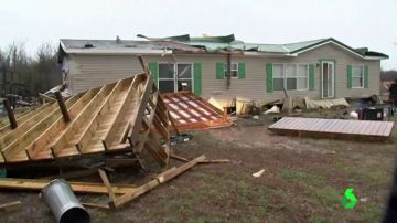 Destrozos del temporal en Oklahoma