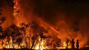 Imagen de los incendios forestales en Australia.