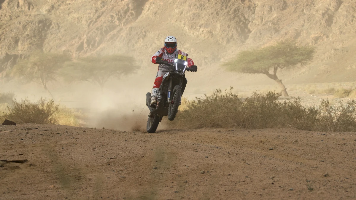 Paulo Gonçalves, en el Dakar