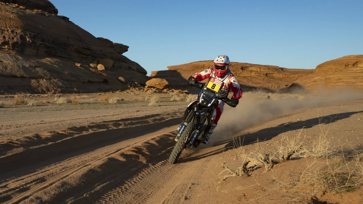 Paulo Gonçalves, en el Dakar