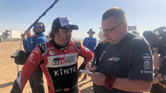 Fernando Alonso, antes de la séptima etapa del Dakar Fernando Alonso, antes de la séptima etapa del Dakar