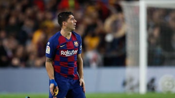 Luis Suárez, durante un partido